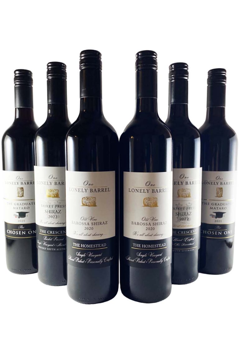 One Lonely Barrel Hand crafted 6-pack including medal winning wines